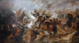 Peter Paul Rubens (Siegen 1577-1640 Antwerp) Battle of Ivry - oil on canvas c.1627-30 [French Crown victory, 14 March 1590] (upscaled)