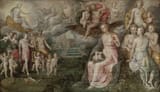 Chrispijn van den Broeck (Mechelen, Duchy of Brabant, Holy Roman Empire c.1523-c.1591) An Allegory of Fidelity - Oil on panel-min