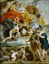 Peter Paul Rubens (Siegen 1577-1640 Antwerp) The presentation of her portrait to Henry IV - oil on canvas 1622-25b