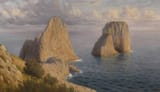 Willem Welters (Rotterdam, South Holland, Kingdom of the Netherlands 1881-1972 Bordighera, Liguria, Italian Republic) The Faraglioni of Capri - Oil on canvas 1917