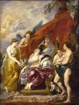 Peter Paul Rubens (Siegen 1577-1640 Antwerp) Birth of the Dauphin at Fontainebleau - oil on canvas 1625a [27 Sept. 1601]