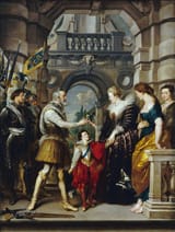 Peter Paul Rubens (Siegen 1577-1640 Antwerp) Receiving the regency from the King before leaving for the war in Germany - oil on canvas 1622-25a [20 March 1610]