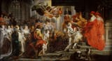 Peter Paul Rubens (Siegen 1577-1640 Antwerp) Coronation in Saint-Denis - oil on canvas 1622-25a [13 May 1610]