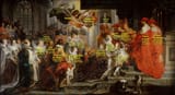 Peter Paul Rubens (Siegen 1577-1640 Antwerp) Coronation in Saint-Denis - oil on canvas 1622-25b