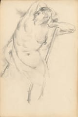 Peter Paul Rubens (Siegen 1577-1640 Antwerp) Apotheosis of Henry IV and the proclamation of the regency - oil on canvas 1625 [1879-82 graphite on paper copy by Paul Cézanne (detail of Bellona)] (study)