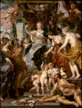 Peter Paul Rubens (Siegen 1577-1640 Antwerp) Felicity of the regency of Marie de&#039; Medici - oil on canvas 1625a
