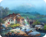 Josef Matěj Navrátil (Slaný, Rakovnický kraj, Kingdom of Bohemia, H.R.E. 1798-1865 Prague, Kingdom of Bohemia, Empire of Austria) Mlýn na Šumavě (Mill in the Šumava Mountains) - Kvaš na papíře c.1850-min