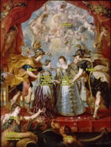 Peter Paul Rubens (Siegen 1577-1640 Antwerp) Exchange of the two queens - oil on canvas 1625b