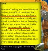 The World Book Encyclopedia - Jews