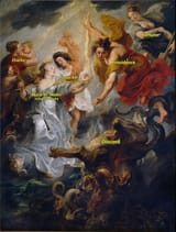 Peter Paul Rubens (Siegen 1577-1640 Antwerp) Reconciliation between the queen and her son, after the death of the Duke of Luynes - oil on canvas 1622-25b