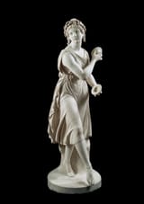 Luigi Bienaimé (Carrara, Duchy of Massa and Principality of Carrara, H.R.E. 1795-1878 Rome, Kingdom of Italy) Dancing Bacchante - Carrara marble 1846
