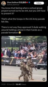 zhao dashaui trump parade 2025