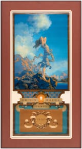 Maxfield Parrish (Philadelphia, Pennsylvania, U.S.A. 1870-1966 Plainfield, New Hampshire, U.S.A.) Ecstasy, Edison Mazda calendar illustration - 1929-min