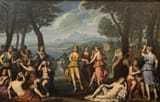 Ángel Larroque y Echevarría (Bilbao, Vizcaya Province, Kingdom of Spain 1874-1961 Bilbao, Vizcaya Province, Spanish State) Bacchanal - Oil on canvas