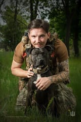 A warrior and his loyal friend defending Ukraine’s future together. 60th Mechanized Brigade 05-06-2025 DOG