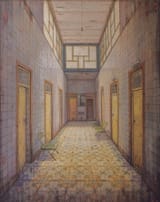 Taher Pour Heidari (Rafsanjan, Kerman province, Islamic Republic of Iran 1984-) An old hallway - Oil on canvas 2018