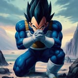 prince of all saiyans kneels