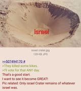 israel crater remains
