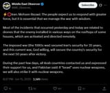 Screenshot 2025-06-15 at 20-40-54 Middle East Observer on X ⚡️⭕️Iran Mohsen Rezaei The people expect us to respond with greater force but it is essential that we manage the war with wisdom. Most of the incidents that occurred[...]