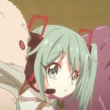hatsune miku look stare distant