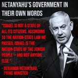 Netanyahu&#039;s Government in his own words - Israel Jewish Supremacist Apartheid Ethno-State Nationalism Quote Quotation