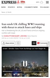 Iran threatens war