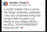 trump maga kang king protests