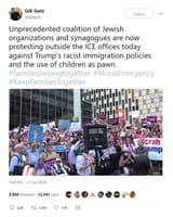 jewsish organizations protest immigration policies