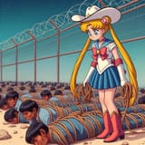 Sailor Moon catches illegals