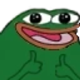 Thumbs Up Weird Pepe Dual