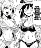 anime girl hitomi chan tomboy bikini with another anime girl