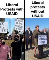 USAID protests