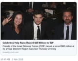 celebrities help the JIDF raise money