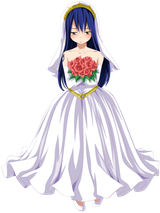lolibooru 55471 blue_hair bride dress fairy_tail highres wedding wedding_dress wendy_marvell