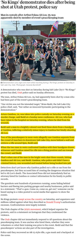 &#039;No Kings’ demonstrator dies after being shot at Utah protest police say Utah The Guardian