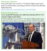 israel threatens to repeat 911