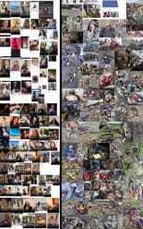 Ukrainian women in 2024- Collage of their reality with male reality