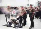 ndsap burn antifa flag