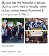 jew flee france after inviting refugees