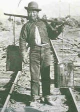 American railroad worker