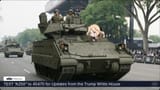 kay from girls und panzer anime girl on a tank 250th anniverasy of america military parade