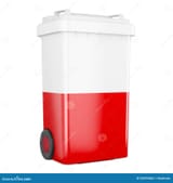waste-container-polish-flag-d-rendering-isolated-white-background-250095866