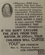 ben franklin on jews