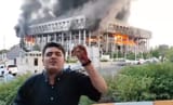 98 Irans main broadcast HQ burns as a reporter wounded rants 16-6-25