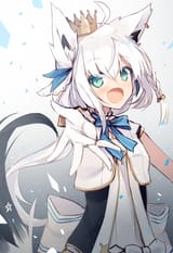 Fubuki crowned_Шираками Фубуки