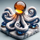 ai_art_bluecrystal_white_marble_bluehydra_ornament_lava_bubbles