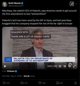 Alex Karp, the Jewish CEO of Palantir, 