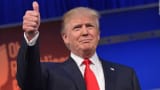 Trump thumbs up