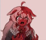pippa pipkin covered in blood in horror realizing she torn Colston apart after snorting the zelzenky shouting powder she stole from the glowies