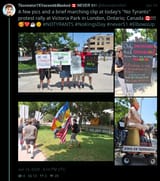 Screenshot 2025-06-17 at 00-31-25 Tboneator7XVaxxed&amp;Masked 🇨🇦 NEVER 51! (@tboneator6404) A few pics and a brief marching clip at today&#039;s No Tyrants protest rally at Victoria Park in London Ontario Canada 🇨🇦!!!! 🥰❤️☕️🌞 #N